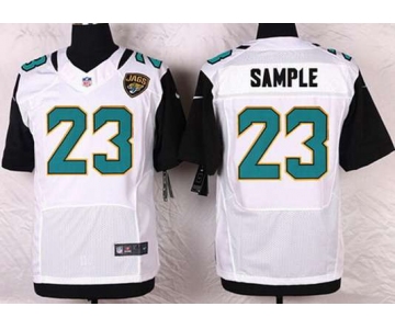 Men's Jacksonville Jaguars #23 Ames Sample White Road NFL Nike Elite Jersey