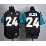 Men's Jacksonville Jaguars #24 T. J. Yeldon 2013 Nike Black Elite Jersey