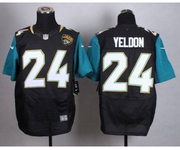 Men's Jacksonville Jaguars #24 T. J. Yeldon 2013 Nike Black Elite Jersey