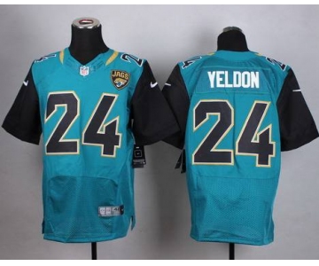 Men's Jacksonville Jaguars #24 T. J. Yeldon 2013 Nike Green Elite Jersey