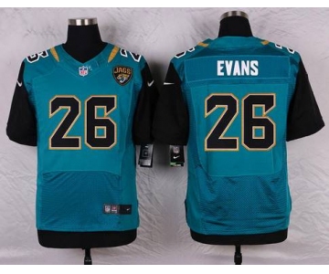 Men's Jacksonville Jaguars #26 Josh Evans Teal Green Alternate NFL Nike Elite Jersey