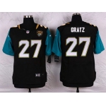 Men's Jacksonville Jaguars #27 Dwayne Gratz Black Team Color NFL Nike Elite Jersey
