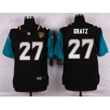 Men's Jacksonville Jaguars #27 Dwayne Gratz Black Team Color NFL Nike Elite Jersey