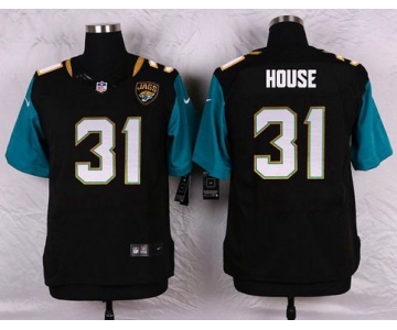 Men's Jacksonville Jaguars #31 Davon House Black Team Color NFL Nike Elite Jersey