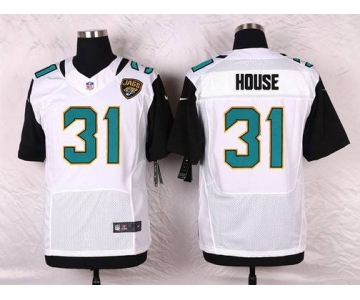 Men's Jacksonville Jaguars #31 Davon House White Road NFL Nike Elite Jersey