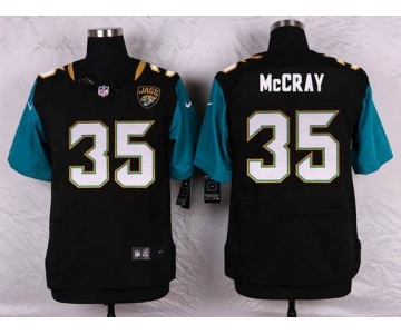 Men's Jacksonville Jaguars #35 Demetrius McCray Black Team Color NFL Nike Elite Jersey