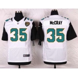 Men's Jacksonville Jaguars #35 Demetrius McCray White Road NFL Nike Elite Jersey