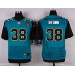 Men's Jacksonville Jaguars #38 Sergio Brown Teal Green Alternate NFL Nike Elite Jersey