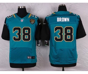 Men's Jacksonville Jaguars #38 Sergio Brown Teal Green Alternate NFL Nike Elite Jersey