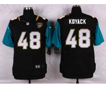 Men's Jacksonville Jaguars #48 Ben Koyack Black Team Color NFL Nike Elite Jersey