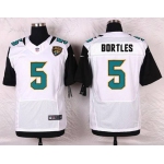 Men's Jacksonville Jaguars #5 Blake Bortles White Road NFL Nike Elite Jersey