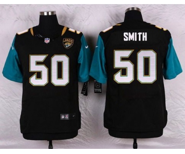 Men's Jacksonville Jaguars #50 Telvin Smith Black Team Color NFL Nike Elite Jersey