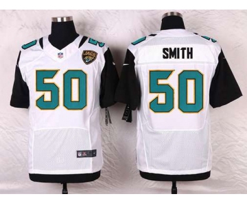 Men's Jacksonville Jaguars #50 Telvin Smith White Road NFL Nike Elite Jersey