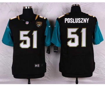 Men's Jacksonville Jaguars #51 Paul Posluszny Black Team Color NFL Nike Elite Jersey