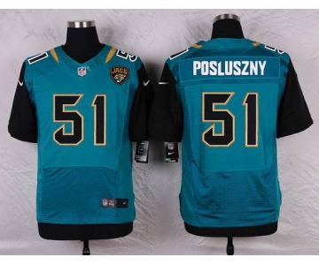 Men's Jacksonville Jaguars #51 Paul Posluszny Teal Green Alternate NFL Nike Elite Jersey