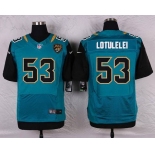 Men's Jacksonville Jaguars #53 John Lotulelei Teal Green Alternate NFL Nike Elite Jersey