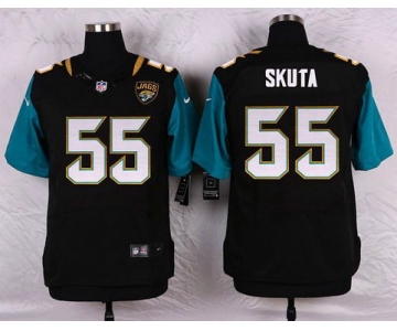 Men's Jacksonville Jaguars #55 Dan Skuta Black Team Color NFL Nike Elite Jersey