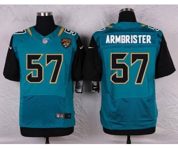 Men's Jacksonville Jaguars #57 Thurston Armbrister Teal Green Alternate NFL Nike Elite Jersey