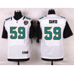 Men's Jacksonville Jaguars #59 Ryan Davis White Road NFL Nike Elite Jersey