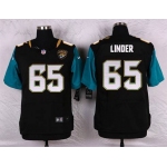 Men's Jacksonville Jaguars #65 Brandon Linder Black Team Color NFL Nike Elite Jersey