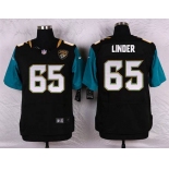 Men's Jacksonville Jaguars #65 Brandon Linder Black Team Color NFL Nike Elite Jersey