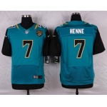 Men's Jacksonville Jaguars #7 Chad Henne Teal Green Alternate NFL Nike Elite Jersey