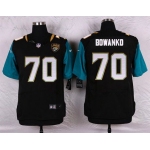 Men's Jacksonville Jaguars #70 Luke Bowanko Black Team Color NFL Nike Elite Jersey