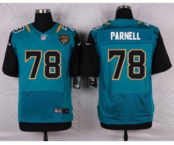 Men's Jacksonville Jaguars #78 Jermey Parnell Teal Green Alternate NFL Nike Elite Jersey