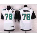 Men's Jacksonville Jaguars #78 Jermey Parnell White Road NFL Nike Elite Jersey