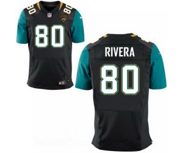 Men's Jacksonville Jaguars #80 Mychal Rivera Black Alternate Stitched NFL Nike Elite Jersey