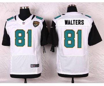 Men's Jacksonville Jaguars #81 Bryan Walters White Road NFL Nike Elite Jersey