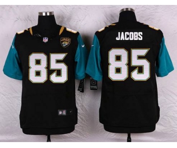 Men's Jacksonville Jaguars #85 Nic Jacobs Black Team Color NFL Nike Elite Jersey