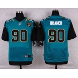 Men's Jacksonville Jaguars #90 Andre Branch Teal Green Alternate NFL Nike Elite Jersey