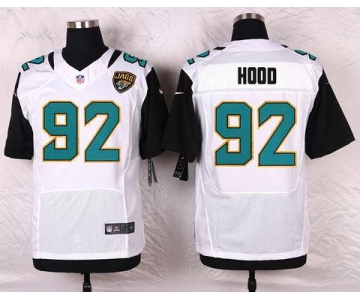 Men's Jacksonville Jaguars #92 Ziggy Hood White Road NFL Nike Elite Jersey