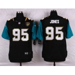 Men's Jacksonville Jaguars #95 Abry Jones Black Team Color NFL Nike Elite Jersey