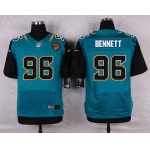 Men's Jacksonville Jaguars #96 Michael Bennett Teal Green Alternate NFL Nike Elite Jersey