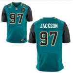 Men's Jacksonville Jaguars #97 Malik Jackson Teal Green Alternate NFL Nike Elite Jersey