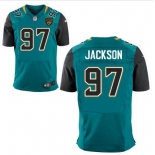 Men's Jacksonville Jaguars #97 Malik Jackson Teal Green Alternate NFL Nike Elite Jersey