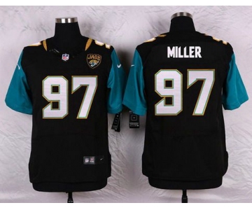 Men's Jacksonville Jaguars #97 Roy Miller Black Team Color NFL Nike Elite Jersey