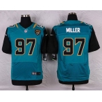 Men's Jacksonville Jaguars #97 Roy Miller Teal Green Alternate NFL Nike Elite Jersey