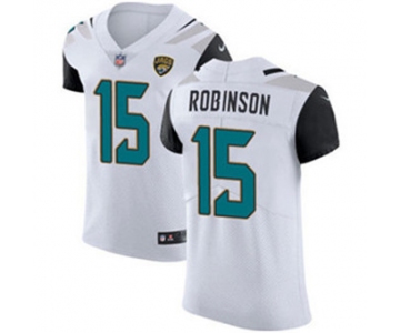 Men's Nike Jacksonville Jaguars #15 Allen Robinson White Stitched NFL Vapor Untouchable Elite Jersey