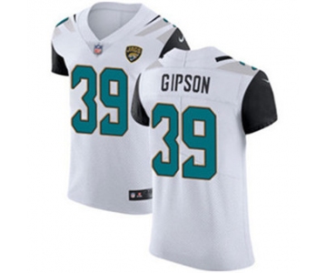 Men's Nike Jacksonville Jaguars #39 Tashaun Gipson White Stitched NFL Vapor Untouchable Elite Jersey