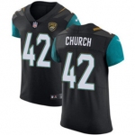 Men's Nike Jacksonville Jaguars #42 Barry Church Black Alternate Stitched NFL Vapor Untouchable Elite Jersey