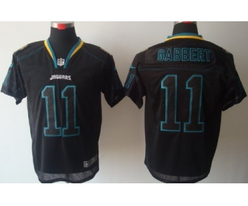 Nike Jacksonville Jaguars #11 Blaine Gabbert Lights Out Black Elite Jersey