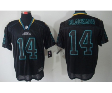 Nike Jacksonville Jaguars #14 Justin Blackmon Lights Out Black Elite Jersey