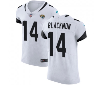 Nike Jacksonville Jaguars #14 Justin Blackmon White Men's Stitched NFL Vapor Untouchable Elite Jersey