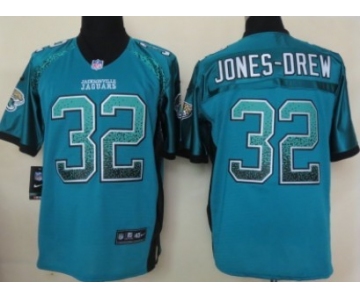 Nike Jacksonville Jaguars #32 Maurice Jones-Drew Drift Fashion Green Elite Jersey