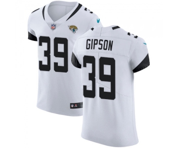 Nike Jacksonville Jaguars #39 Tashaun Gipson White Men's Stitched NFL Vapor Untouchable Elite Jersey