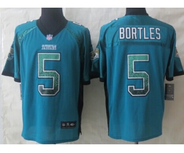 Nike Jacksonville Jaguars #5 Blake Bortles Drift Fashion Green Elite Jersey