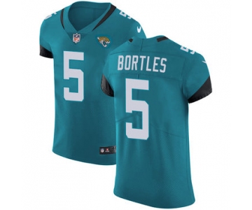 Nike Jacksonville Jaguars #5 Blake Bortles Teal Green Team Color Men's Stitched NFL Vapor Untouchable Elite Jersey